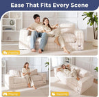 MAXYOYO 3 Seater Sofa for Living Room, Tufted Boneless Couch Bubbled Sofa Couch - Image 4