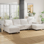U-Shaped Sectional Couches for Living Room, 4 Seat Sofa - Image 8