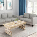 Lightnpro Mango Wood Rectangular Coffee Table by Lightnpro