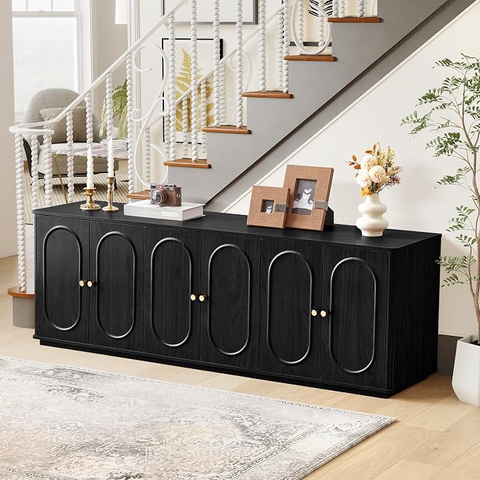 63'' Fluted Sideboard Buffet Cabinet - Image 7