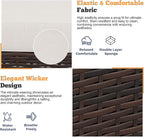 Shintenchi 3 Pieces Patio Furniture Set, PE Rattan Wicker 3 Pcs Patio Set - Image 6