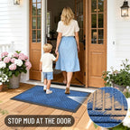OLANLY Front Door Mat Outside Entrance, Waterproof Heavy-Duty Doormat | 29.5x17 - Image 8