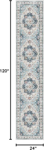 Madane Washable Runner Rugs 2x10 Long - Image 2