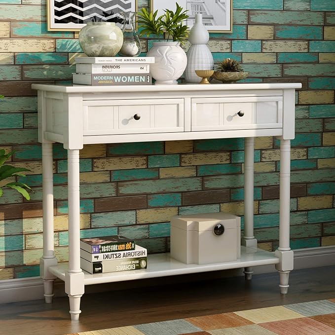 Harper & Bright Designs TREXM Daisy Series Console Table Traditional Design by HarperBrightDesigns