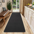 2x6 Runner Rug for Hallway, Long Runner Rugs Non Slip, Dark Grey | Soft by AROGANAREARUG