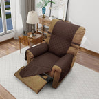 Reversible Chair Covers for Recliner Oversized, Chocolate | Recliner Oversized by LuxshareHome