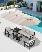 SERWALL HDPE Patio Furniture Set - Image 7