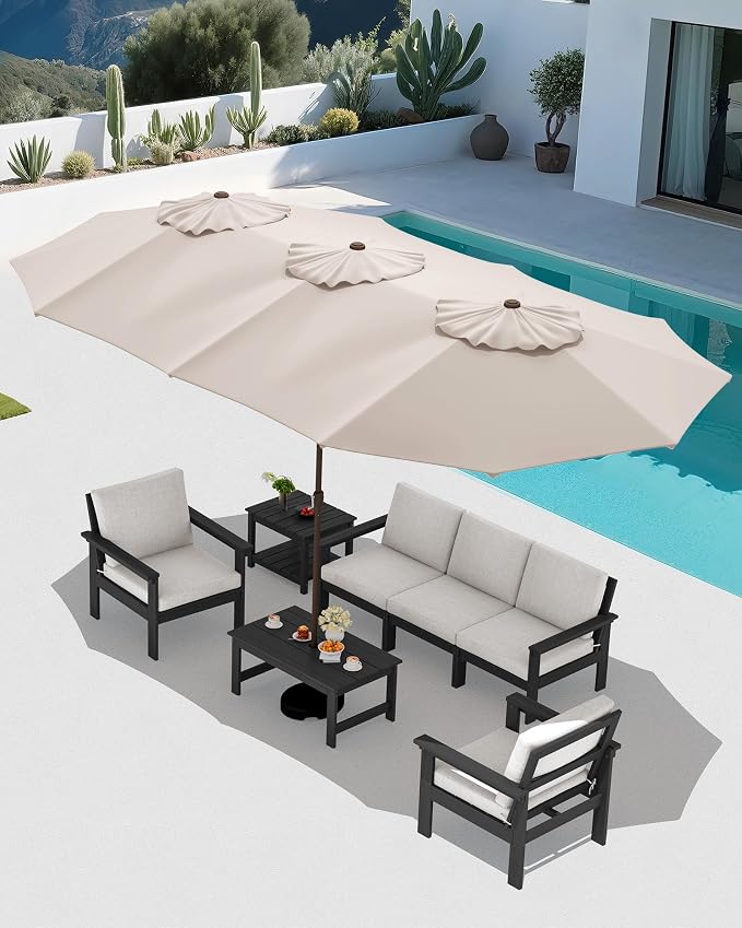 SERWALL HDPE Patio Furniture Set - Image 7