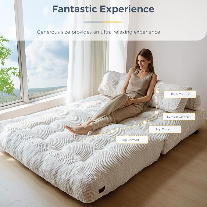 MAXYOYO Folding Sofa Bed, Convertible Sleeper Chair - Image 6