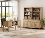 WAMPAT Home Office Furniture Set, Wood Computer Desk - Image 8