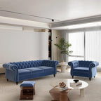 QHITTY 2 Piece Living Room Sofa Set, Sectional Chesterfield Sofa Chair by QHITTYFurnitureLife