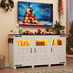 64" Large LED Farmhouse TV Stand - Image 3