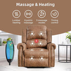 EBELLO 2 Piece Power Faux Leather Recliner Sofa Set, Reclining Living Room - Image 4