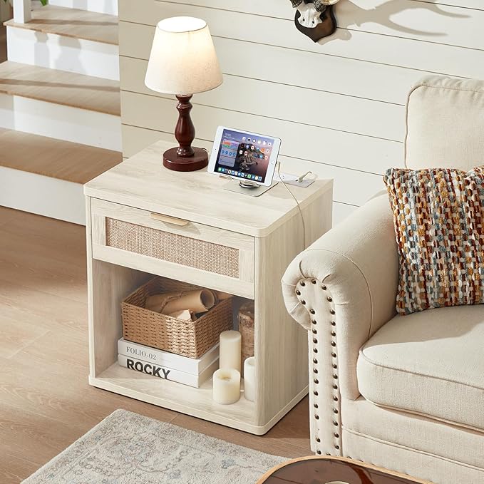 LEYAOYAO Rattan Nightstands Set of 2 - Image 8