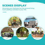 DANGHOOGY Wicker Chair Cushions, Waterproof Outdoor Loveseat Cushions - Image 7