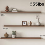 Fun Memories 67 Inch Fireplace Mantel Shelf, Deep Floating Shelves - Image 3