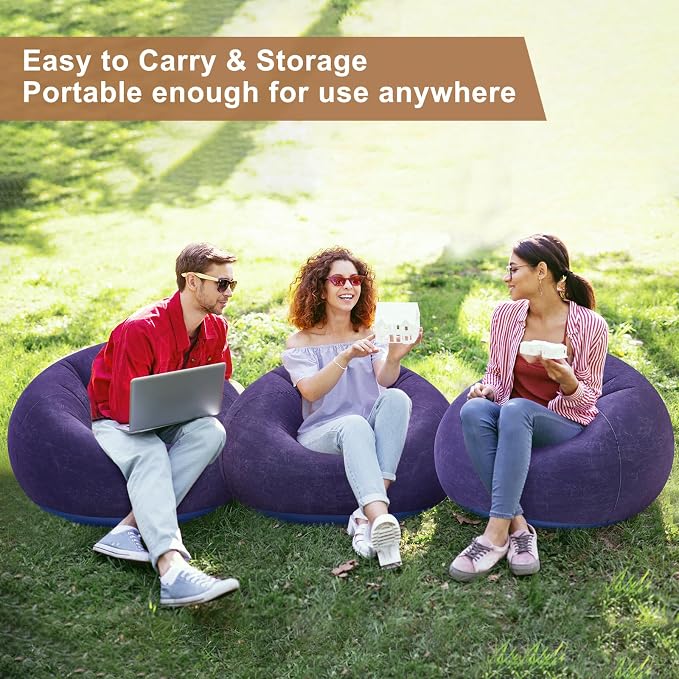 Realspring 6 9 12 Pcs Inflatable Bean Bag Chairs - Image 5
