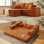 Cloud Modular Sectional Sofa, Comfy Boneless Couch by LivingGiving