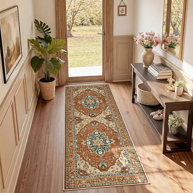 RELEANY Washable Area Rug, Runner 2'x5', Water Repellent, Pet Friendly - Image 2