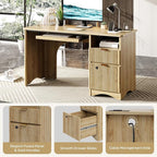 Bestier 55 Inch Wood Computer Desk - Image 5