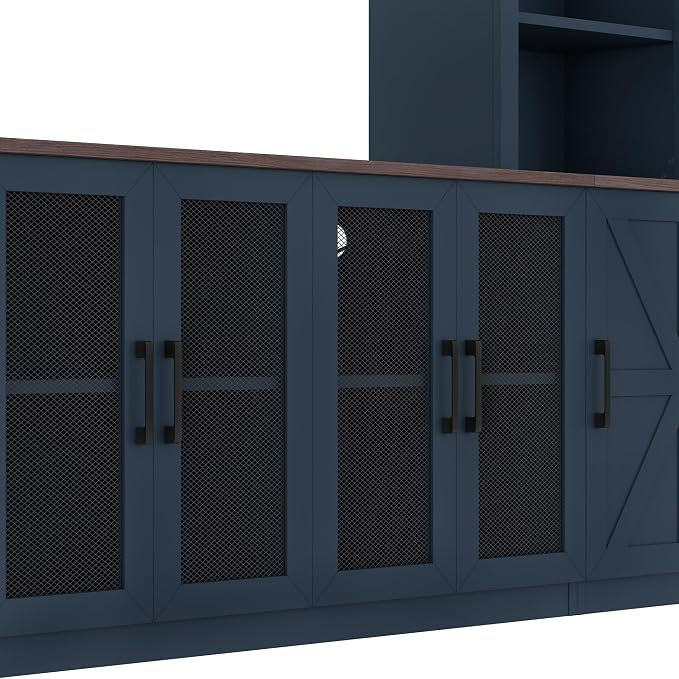 LUMISOL 4-Piece Entertainment Center Wall Unit - Image 8