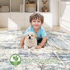 LOONGRUG 10x12 Area Rug Washable Large Neutral Modern Living Room Rug | - Image 8