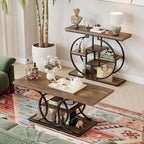 GiftGo Narrow Console Table for Entryway Industrial 4-Tier Sofa Table Behind - Image 6