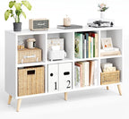 8-Cube Bookshelf 2 Tier Modern Bookcase by Flrrtenv