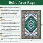 SERISSA 3x5 Washable Non Slip Boho Area Rug - Image 2
