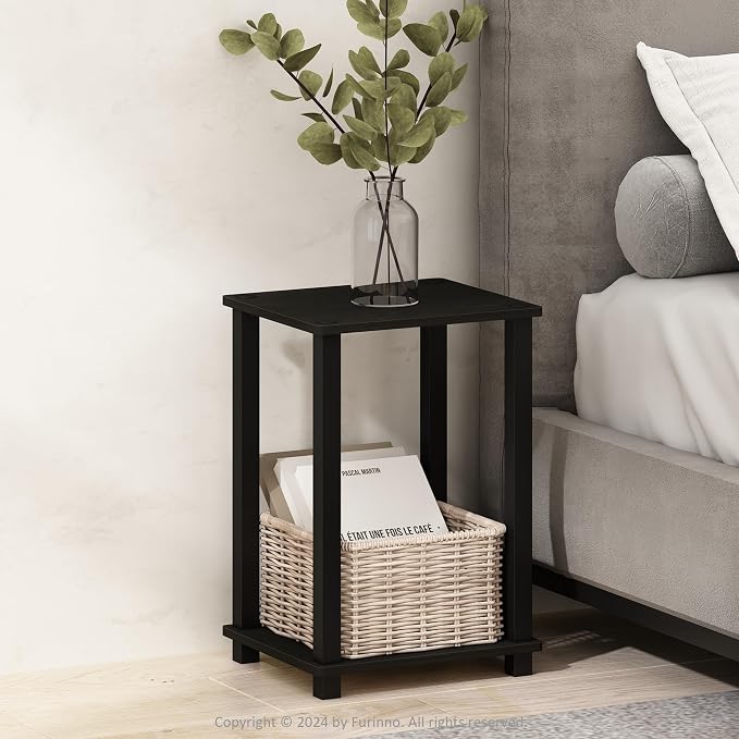 Furinno Simplistic Night Stand, 2-Tier Small Nightstand by Furinno-FitsYourSpaceFitsYourBudget