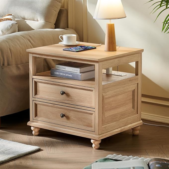 Joaxswe Farmhouse Nightstand Set of 2 - Image 6