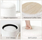 CAROLMADE Set of 2 Round Ottoman - Image 6