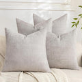 Set of 4 Soft Textured Decorative Throw Pillow Covers 18x18 Inch Cozy Farmhouse by Cozoomy