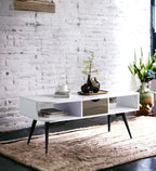 Modern Coffee Table 44 in, Sturdy Metal Frame Center Table - Image 3