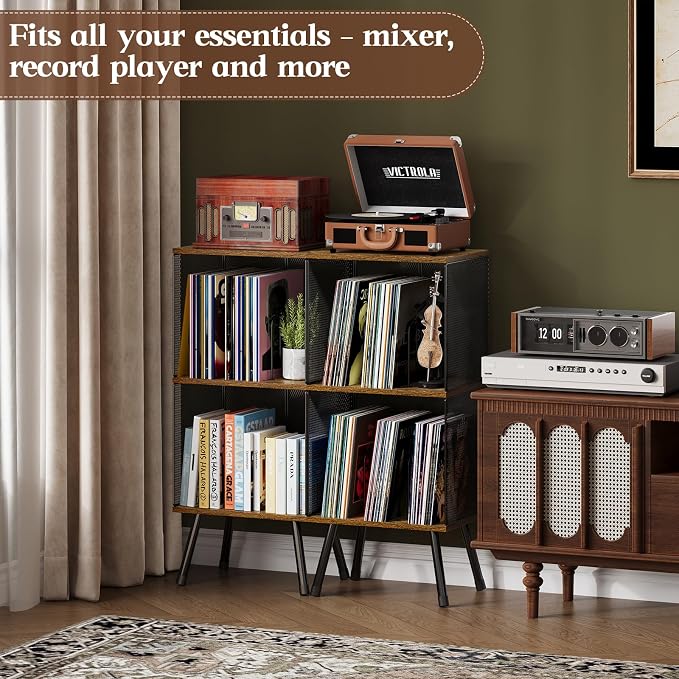 X-cosrack 3-Tier Record Player Stand, Turntable Stand - Image 8