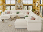 EASE MOOSE Oversized Sectional Modular Sofa，Comfty U Shape Sectional FSC - Image 3