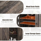 GarveeHome Small Storage Cabinet, Farmhouse Sideboard Buffet Cabinet - Image 5