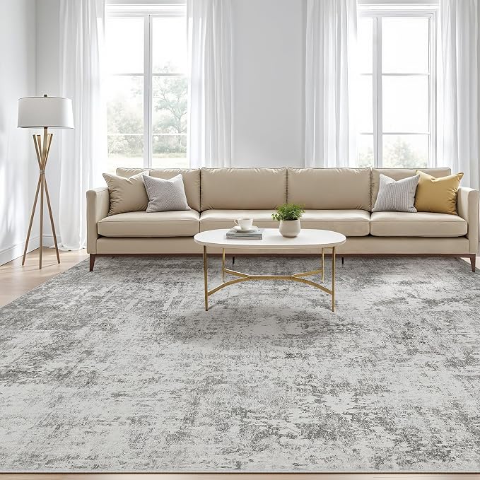 LOONGRUG 8x10 Area Rugs Washable Large Neutral Modern Living Room Rug | - Image 5