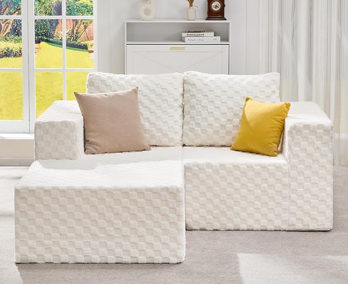 Hobestluk Modular Sectional Sofa Memory Foam Couch L Shape Sofa by YourHomeDeservesMore