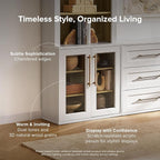 mopio Blake Storage Cabinet, Small Modular Accent Display Sideboard Buffet - Image 3