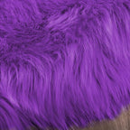 Latepis Small Area Rugs 3x4 Purple Faux Fur Rug Fluffy Carpet Shag Rug - Image 7
