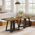 Tribesigns 47-Inch Dining Table Set of 2, Farmhouse Kitchen Table - Image 3