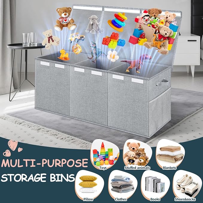 Extra Large Toy Box with Lids - Image 5