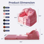MAXYOYO Folding Sofa Bed with Backrest, Boneless Fold Out Couch Bed with Handle - Image 2