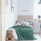 Utopia Bedding Ultra Soft Fleece Bed Blanket Twin Size Celadon | Microfiber - Image 9