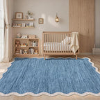 GarveeHome Scalloped Washable Area Rug 8 x 10 Rug - Image 2