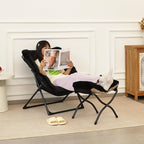 Comfy Saucer Chair for Adults, Soft Faux Fur Bedroom Chair, Accent Dorm Chairs - Image 4
