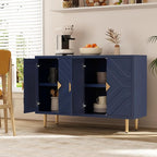 HLR 48" Accent Cabinet with 4 Doors and Shelves, Modern Sideboard Buffet - Image 4