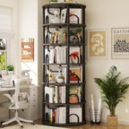 Aheaplus 6 Tier Rotating Bookshelf Tower, Revolving Bookcase, 360° Round - Image 8