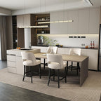 VKNOW Bar Stools Set of 2, Modern Counter Stools - Image 9